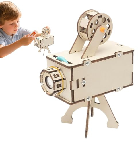 Jeu Scientifique - Projecteur en Bois - Kit d'expérimentation - Activités d'apprentissage Pratiques - Jouet éducatif pour de 7 à 14 Ans - École à la Maison