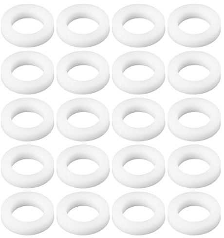 eMagTech 20x Arandelas de PTFE de 9,5 X 5,5 X 1,5 Mm para Sellar Manómetros con Rosca BSPP de 1/4