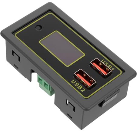 Warmhm Autobatterie Monitor Digitalanzeige Tester Tragbarer Batterieprüfer Batteriespannungsmesser Batterieleistungsanzeige Batterieprüfgerät Digitales Voltmeter Leistungsmesser