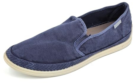JOMIX Scarpe Uomo Senza Lacci in Tela Mocassini Slip On Leggeri Casual Espadrillas Estive con Suola Antiscivolo e Calzata Facile Navy 40