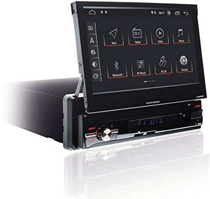 Macrom M-AN6560 Autoradio mono din motorizzato Android 9.0 7'' pollici