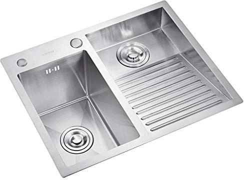 Lavabos Acero De Lavandería Piscina Balcón Del Hogar Inoxidable Fregaderos De Lavandería Con Lavabo Lavadero Fácil De Limpiar Doble Fregadero De Lavandería Piscina Regalo