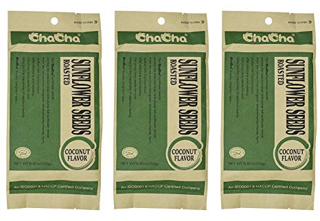 ChaCha Coconut Flavored Roasted Sunflower Seeds (3 Pack, Total of 750g)