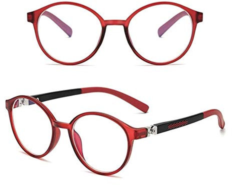 HOUSON Lunettes anti-lumière bleue pour enfants, avec filtre de lumière bleue, pour ordinateur, TV, pour filles et garçons (âge 5-10 ans), rouge, Taille unique