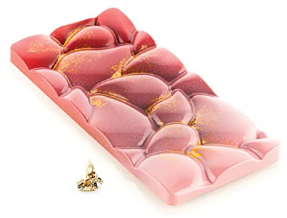 Silikomart | Goccia-T, Tritan Schokoladenform, 3 Kavitäten, Packung mit 10 Formen, Größe 150 x 70 mm h 8,3 mm Volumen 3 x 80 ml Tot. 240 ml