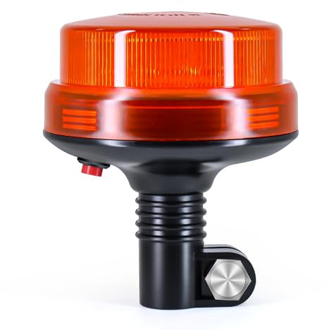 antom LED Warnleuchte,12V-24V Gelb Rundumleuchte - Schraubvorrichtung- flach für Gabelstapler-Traktor Golfwagen UTV Anhänger SUV…