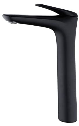 SHUGUANG Brass Bathroom Faucet Bathroom Sink Faucet Single Handle Black Rv Lavatory Vanity Faucet Countertop Installation, for Kitchens and Washstand