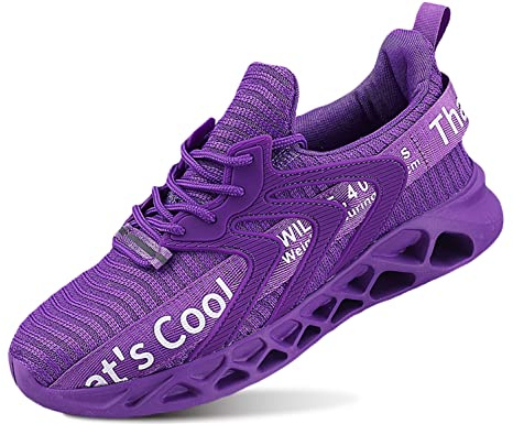 QDCFY Damen Herren Sneakers Turnschuhe Sportschuhe Freizeitschuhe Atmungsaktiv Laufschuhe Straßenlaufschuhe Sneaker Trainer für Outdoor Fitness Gym Walkingschuhe