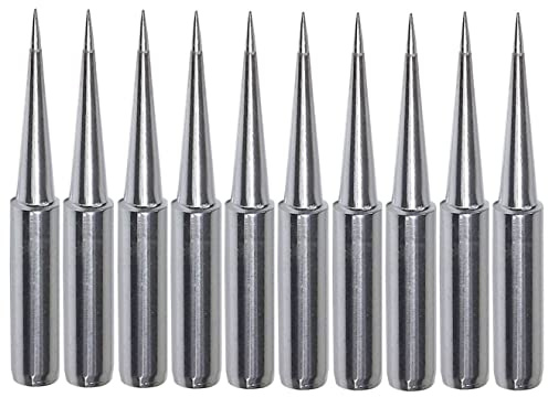 Yakamoz 10Pcs Soldering Iron Tips Replacement 900M Soldering Tips Fine Solder Gun Tips for for Hakko, Radio Shack, TENMA, ATTEN, Quick, Aoyue, Yihua Solder Station