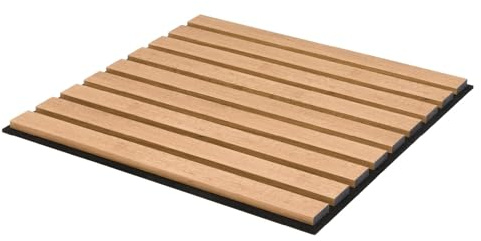 KGM Akustikpaneel ExPress 50 - Eiche Bronze 50x50cm - Schallabsorbierende Wandpaneele in hochwertiger Holzoptik - Set 4 Stück - Ideale Wandverkleidung für eine moderne Inneneinrichtung