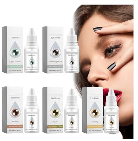 IrisInk Pro Augentropfen mit Farbwechsel, Tropfen ändern Ihre Augenfarbe, IrisInk Pro Augentropfen, farbwechselnde Augentropfen, ändern die Augenfarbe, feuchtigkeitsspendende Augentropfen (5 Stück)