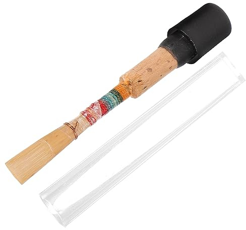Parliky Handgefertigtes Oboenrohrblatt C-ton aus Naturrohr und Kupfer Gratfrei Leicht zu Montieren für Oboe im Musikstudio Zufällige Farbe