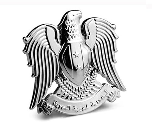 Noizzy Emblème de calandre de voiture en 3D en métal doré chromé – Décoration élégante de véhicule pour camion, fourgonnette – Accessoires de 6,56 x 6,1 cm (chromé)