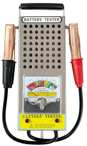 10-120A 6V 12V Automotive Battery Load Tester - Voltmeter Clamps, Alternator Voltage Tester for Vehicle Boat Truck Van