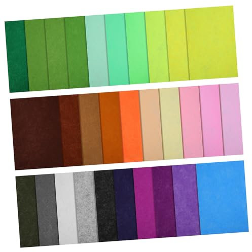 DIYEAH 60stücke Filzstoffbögen Bunten Farben Dünner Bastelfilz Für -projekte Patchwork Und Kreative Bastelarbeiten Für Handwerk Und Dekoration