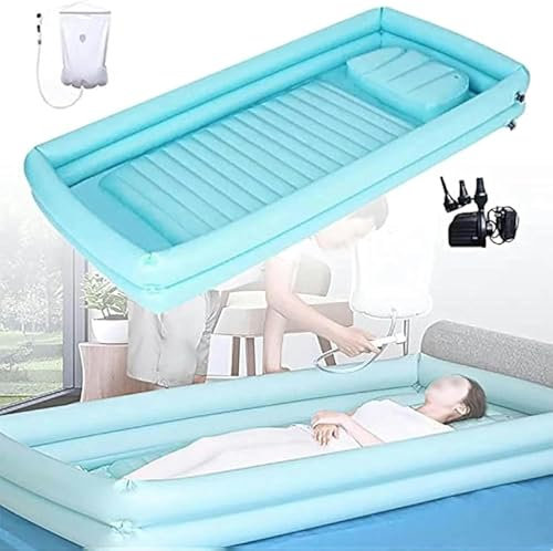 BTOIASYHF Aufblasbare Duschbadewanne Badewaschbecken Duschsystem Für Erwachsene Tragbarer PVC Für Behinderte Älteste