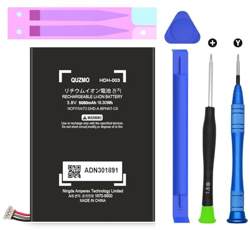Batterie de rechange 5080 mAh HDH-003 haute capacité pour Nintendo Switch Lite HDH-001, HDH-002 Console de jeu avec kit d'outils de réparation DIY
