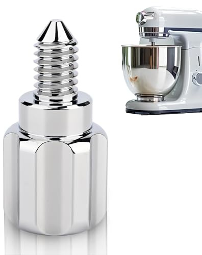 Aluminum Attachment Knob Thumb Screw Compatible with KitchenAid Stand Mixer, Silver Mixer Knob Thumb Screw Replacement (1 PCS)
