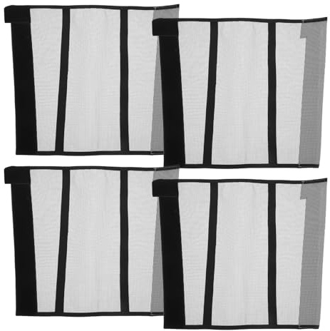FRCOLOR Lot de 4 Guêtres Anti-mouches en Maille Plastique Respirante pour Chevaux, Protection des Jambes, Contrôle des Dommages aux Sabots, Bottes Légères et Confortables, Usage Quotidien