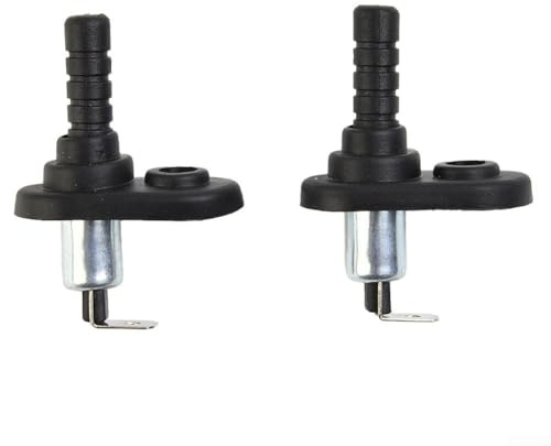 Sawhamale 2 Pack Car Door Switch 12V 20A Pin Plunger Contact Switch for Interior Dome Light Trunk Hood Glove Box Alarm Black Rubber Booted