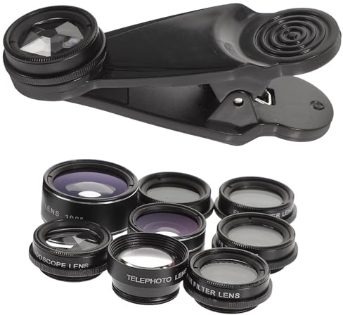 10-in-1 Handykameraobjektiv Satz für Smartphone, Weitwinkel und Fisheye