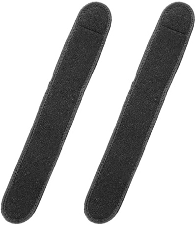 BESPORTBLE Fascia da Caviglia Regolabile Nero 2 Chiusura a Strappo Sicura per Sportivi e Corsa