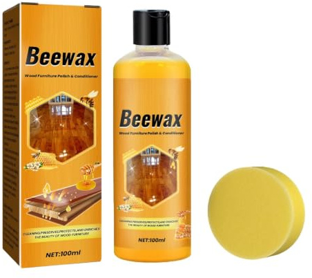 Bees Wax Furniture Gloss and Cleaner Agent Wood Cleaner Spray Multiarea | Bee Wax Shine Multifunctional Wood Cleaner Spray Remove Fingerprints Revitalize Furniture Tables, Baseboards, Trim