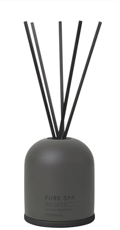 blomus Raumduft -FRAGA- | Farbe Tarmac | Duft Kyoto Yume | 100 ml | Aus Beton, farbigem Glas und Kunststoff; Maße 9 x 9 x 26 cm