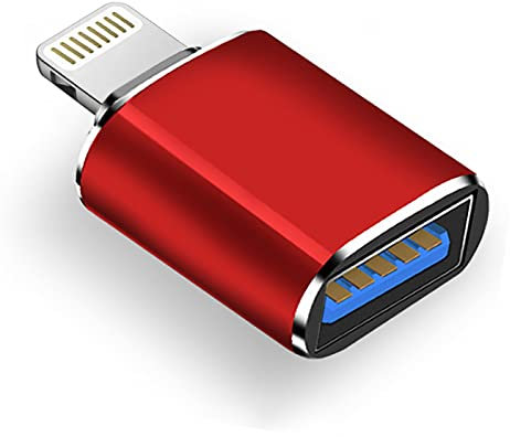 Apple Lightning to USB Camera Adapter, USB 3.0 OTG Cable for iPhone/iPad to Connect Card Reader, USB Flash Drive, U Disk, Keyboard, Mouse, Hubs, MIDI, Plug & Play