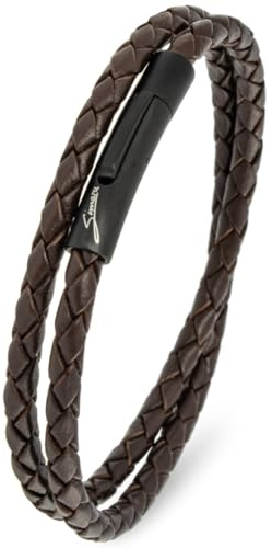 Simaru Premium läderarmband tillverkat i Tyskland för kvinnor och män, unisex armband i äkta läder med krokstängning, äkta läderarmband, M - Handgelenkumfang von 16-17cm, Läder, 0