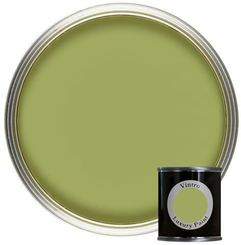 Vintro Paint | Luxury Matt Emulsion | Smooth Chalky Finish | Multi Surface Paint | for Walls, Ceilings, Wood and Metal | 125ml (Sage - Green)