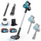 Akku Staubsauger für Makita Akku 18V, 45000Pa / 550W Staubsauger, 2PCS 5500mAh Batterien Staubsauger Kabellos für Teppich, Hartböden, Tierhaare, Auto, Zuhause