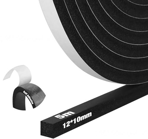 Cinta de espuma autoadhesiva ignífuga, burlete adhesivo resistente al fuego, espuma retardante de llama para ventanas y puertas, lámina de neopreno multifuncional, aislamiento térmico y acústico
