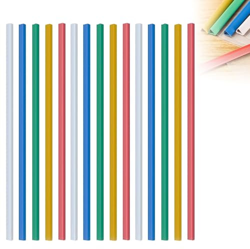 15 barre dorsali in plastica per raccoglitori di libri, in plastica resistente, per copertine di documenti, uso in ufficio e scuola, 5 colori, 1 cm