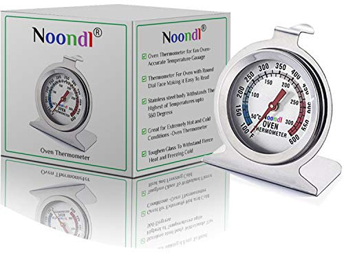Oven Thermometer for Gas Oven, Electric Oven AGA,with Bosilicate Glass,Measures Celcius and 310 Farenhiet BY Noondl