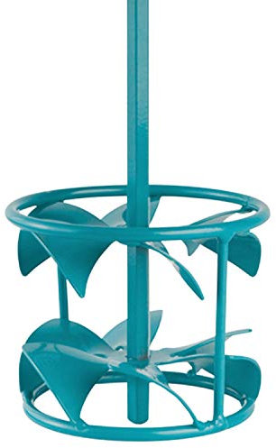 COLLOMIX Leveling Compound Mixing Paddle - DLX Series 4.7 Mixer Drill Bit with Liquid Materials and Thin Bed Mortar & HEXAFIX Connection - DLX120HF