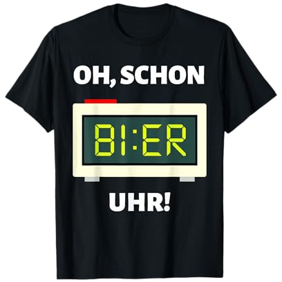 Bier Uhr Lustiges Mallorca Party Alkohol Bier Saufen Suff T-Shirt