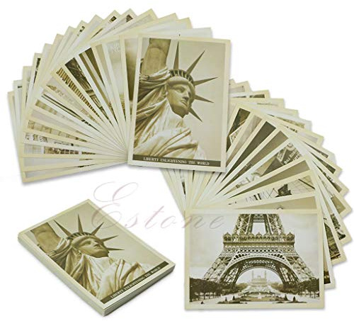 32 Vintage-Postkarten für Reisen, Retro, Landschaft, Foto, Poster, Postkarte zum Sammeln von Grußkarten