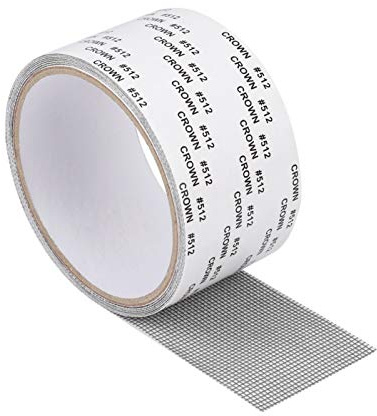 MengH-SHOP Zanzariera nastro adesivo per riparazione dello schermo, per finestre, per la casa, anti zanzare, per insetti, fori 5 x 200 cm