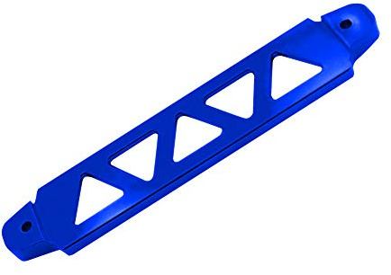Auto-Batteriehalter, Aluminiumlegierung Autobatterie Befestigungshalterung Auto Modifizierter Batteriehalter Auto 5Loch Batterie Kabelbinderhalter Universal Auto Batterie Halter Halterung Clip,Blau