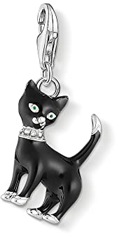THOMAS SABO Damen Charm-Anhänger Schmetterling weiße Steine Charm Club 925 Sterlingsilber 1862-051-14
