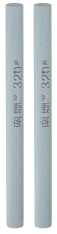 sourcing map 2pcs Sharpening Stones 320 Grit Round Green Silicon Carbide Knife Polishing Whetstone