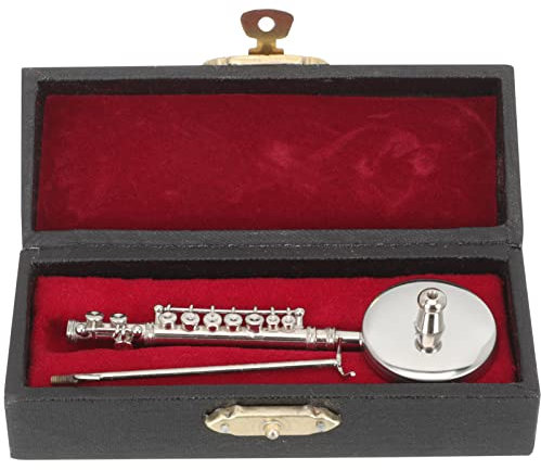 SUPVOX Flûte Miniature Cuivre Modèle Instrument à Vent Mini-Instrument De Musique pour Décoration Intérieure