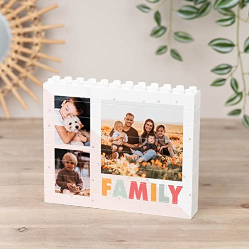 Wanapix | Gestalte Dein eigenes Foto-Text-Blockpuzzle XL | Verschiedene Größen/Farben