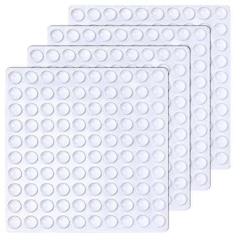 TSHAOUN 400 Piezas Lagrimas Silicona, 6 × 2mm Goma Antideslizante Pies de Goma Transparentes Gotas Silicona Adhesivas para Muebles, Puertas y Ventanas, Cajones, Amortiguadores de Ruido