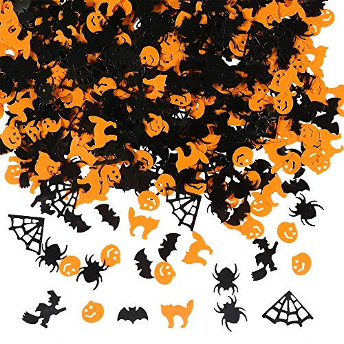 Konfett Halloween Dekoration Konfetti Spinnennetze Hexen Fledermäuse Kürbisse Spinnen Konfetti 60g