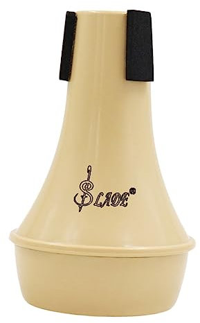 ibasenice 1 Stück Trompetendämpfer Mini Zubehör Mini Kolben Messinginstrumente Trompetengeräusche Entfernen Zubehör Aluminium Übungsholz Trompetenschalldämpfer Übungsschalldämpfer