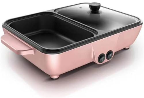 LaMaMe Mini Multifunzionale per Uso Domestico, risciacquo, Padella per Studenti Integrata, frittura elettrica Antiaderente (Come Mostrato, Adatto a Tutti)