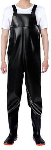 ARtray Herren Angelhose Wathosen wasserdichte Einfarbig Outdoorhose Angelstiefel Atmungsaktiv Angelbekleidung Erschwingliche Brust Wathosen Zum Waten, Fliegenfischen, Jagen, Arbeiten Im Schlamm