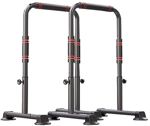 Dip-Station, Dip-Ständer, robuste Dip-Stange, verstellbare Barren, 440 Pfund Tragkraft für Heimtraining, Calisthenics-Krafttraining